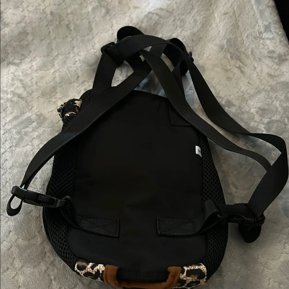 Leopard Print Dog Carrier Backpack